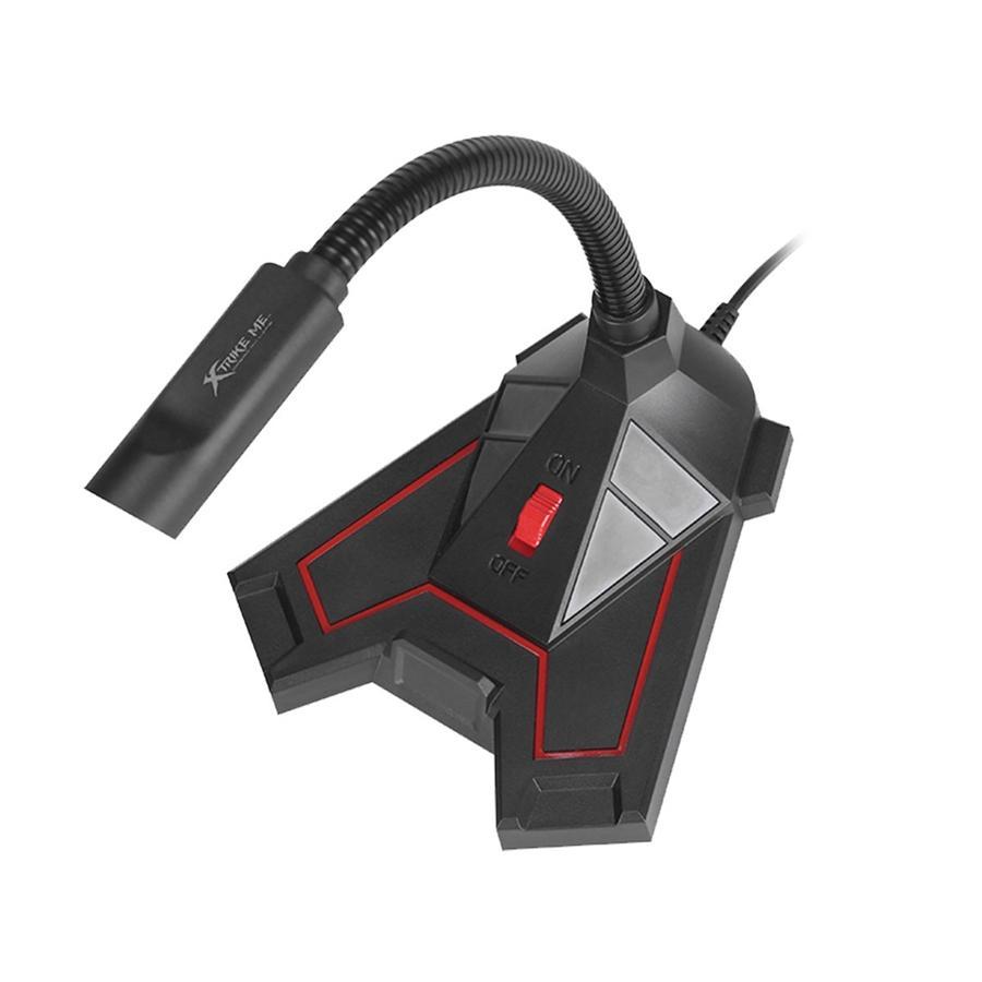 Xtrike Me XMC-01 - Microphone de Jeu, Prise 3.5mm, Haute-Sensibilité avec Bras Flexible, Noir - Simple Boutique