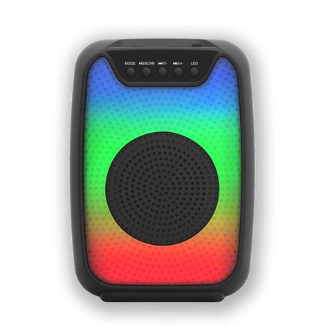Yoco - Haut-Parleur Bluetooth avec Éclairage RVB, 5 Watts, Noir