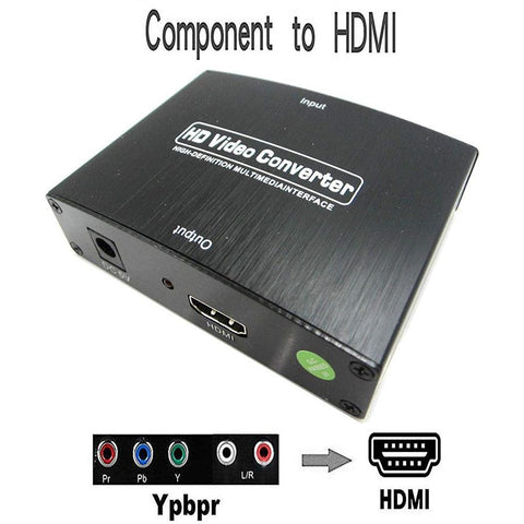 Yoho Convertisseur  Composant Vers HDMI , 4K HDR, 3D, Compatible avec Téléviseur, Moniteur et Plus