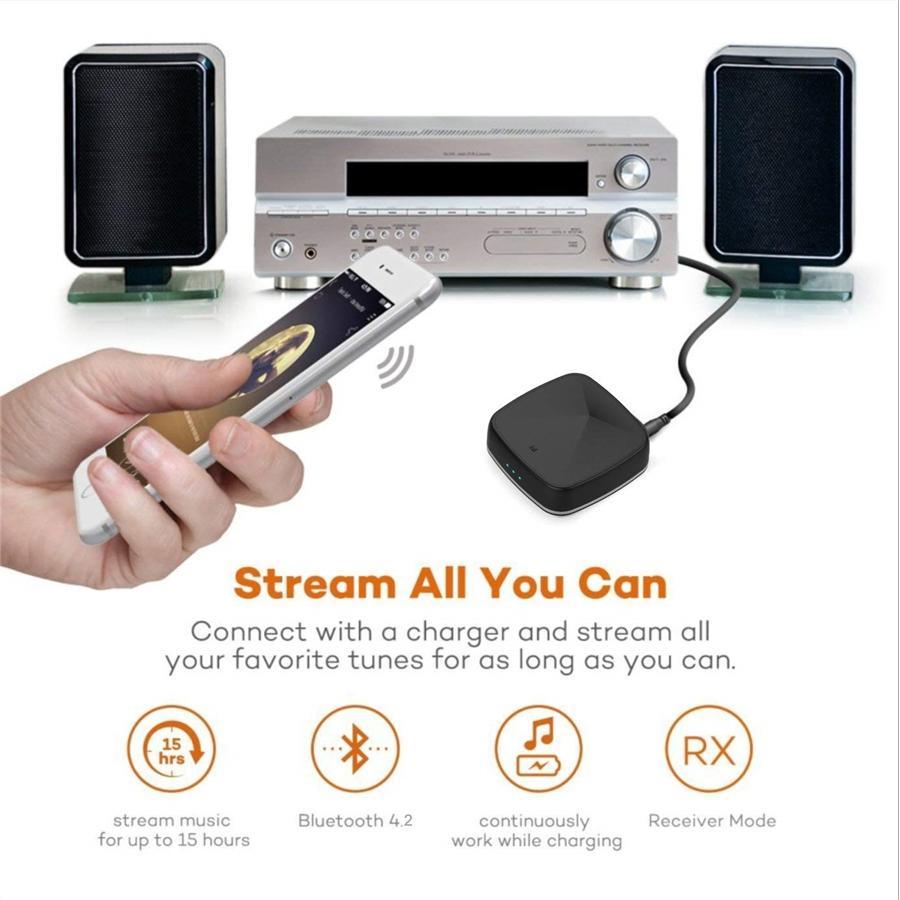 Yoho Émetteur Récepteur Adaptateur Audio Sans Fil Bluetooth 4.2 Toslink 3.5 mm et RCA Jusqu'à 2 Appareils - Simple Boutique