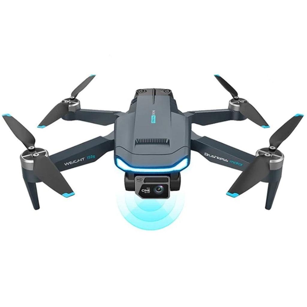 ZFR - Drone avec Double Objectif 4K Grand Angle avec Étui de Rangement et Télécommande, Noir