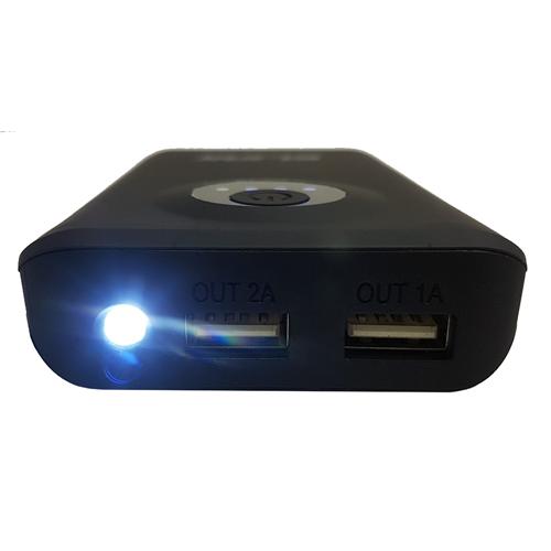 eLink Powerbank 2 Ports USB Avec Lampe De Poche 6800Mah - Simple Boutique