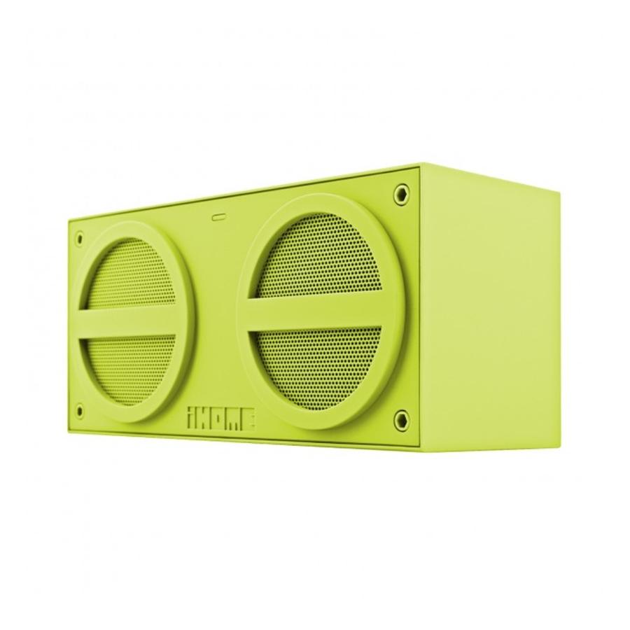 iHome IBT24Q Mini Chaine Stereo Bluetooth avec Batterie Rechargeable, Vert