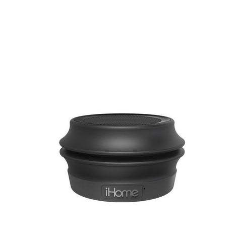 iHome IBT61BC Haut-parleur Bluetooth Pliable Portable avec Microphone pour les Appels, Noir