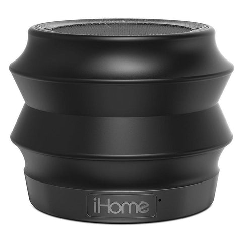 iHome IBT61BC Haut-parleur Bluetooth Pliable Portable avec Microphone pour les Appels, Noir