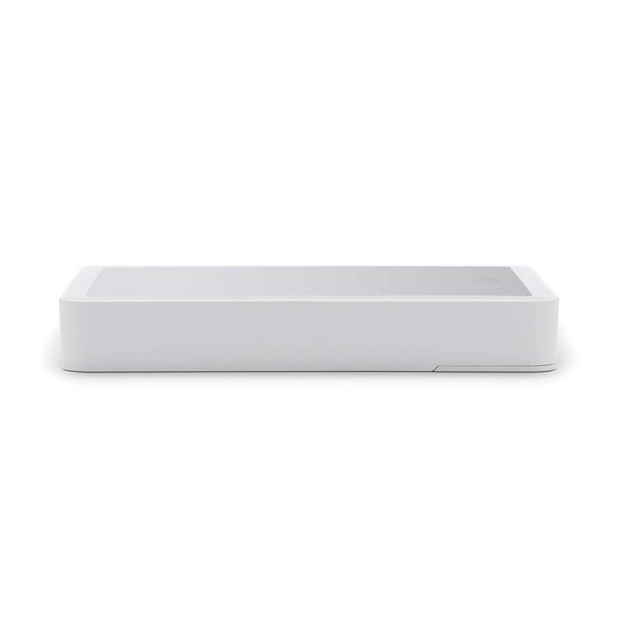 iHome ICVBT1WC Mirroir Portable avec Éclairage DEL, 6'' X 8'', Rechargeable avec Haut-Parleur Bluetooth, Blanc - Simple Boutique