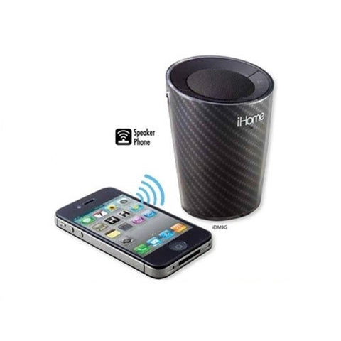 iHome IDM9GXC Haut-parleur Sans-Fil  Bluetooth Portable pour Porte-Gobelet, Noir