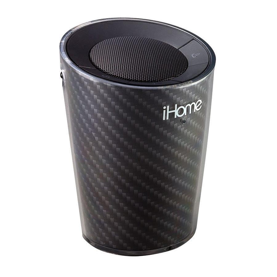 iHome IDM9GXC Haut-parleur Sans-Fil  Bluetooth Portable pour Porte-Gobelet, Noir