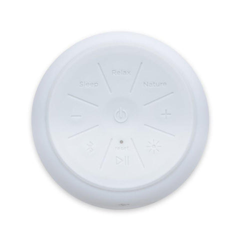 iHome IZBT4W Haut-Parleur Sans-Fil Bluetooth Avec Éclairage Appaisant aux Couleurs Variables, Anglais, Blanc