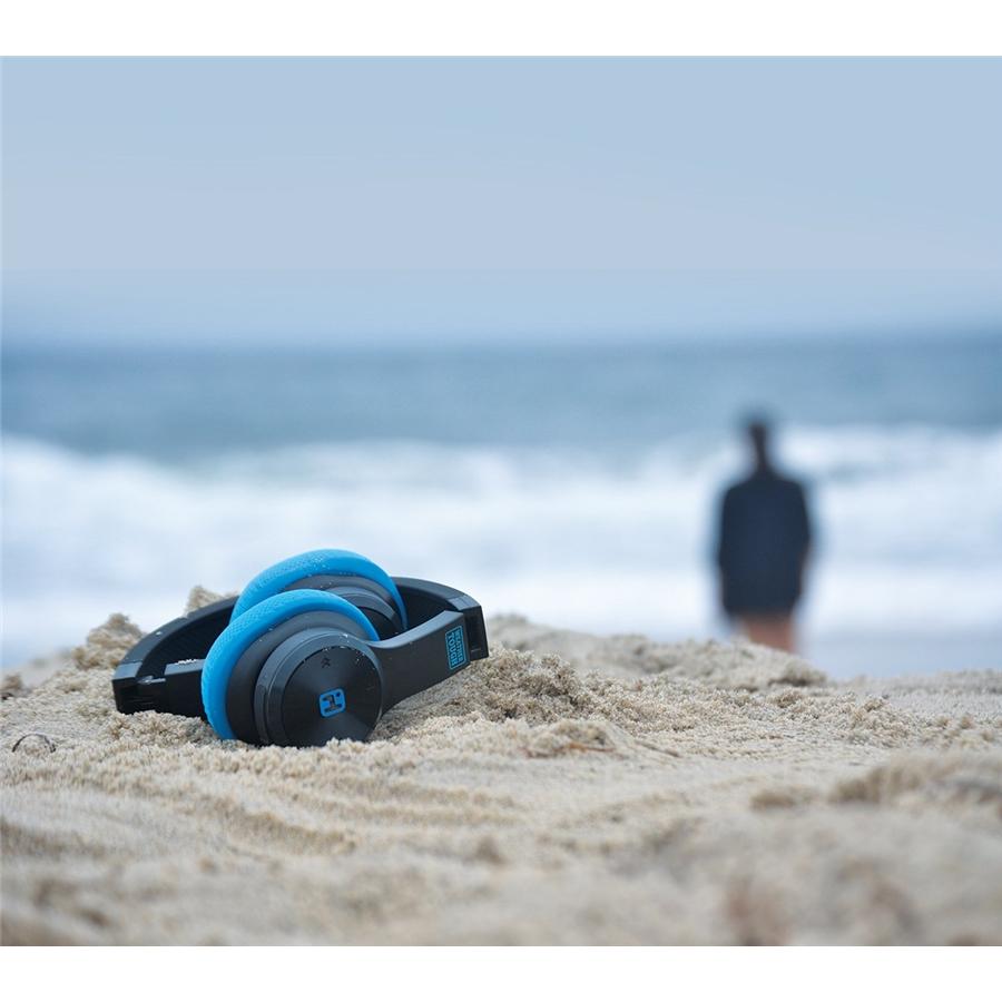 iHome iB88 Casque Bluetooth robuste et pliable, résistant aux éclaboussures, avec micro et étui - Simple Boutique