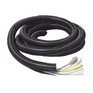 Tube flexible d'organisation de câbles 1/2po (13mm) noir 100pi - Simple Boutique