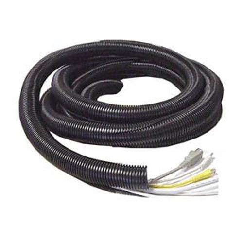 GlobalTone Tube flexible d'organisation de câbles 3/4po 19mm noir 25pi - Simple Boutique